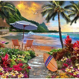 Jigsaw Puzzle | 1000 Pieces | Hawaiian Beach